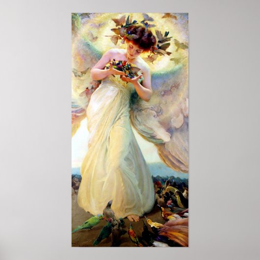 Poster Ange des oiseaux (Devant)