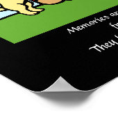 Poster Ange du Labrador jaune avec dessin d'amour 2 (Coin)