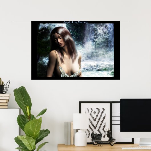 Poster Ange du matin (Bureau à domicile)