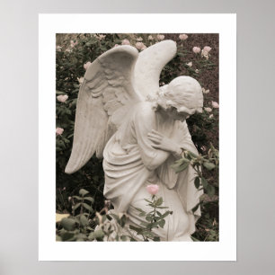 Poster Ange en bénissant l'affiche 16x20 avec le bord
