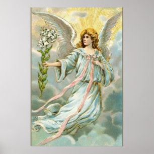 Poster Ange en bleu
