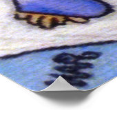 Poster Ange et chat sur un nuage (Coin)