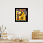 Poster Ange et Jean Apocolypse 2 Manuscrit éclairé (Cuisine)