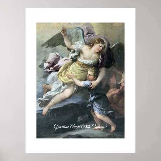 Poster Ange gardien baroque (Devant)