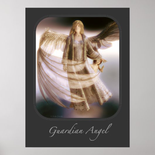 Poster Ange gardien et enfant (Devant)