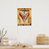 Poster ANGE MOÏQUE, Parchemin Brun (Cuisine)