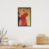 POSTER ANGE MUSICAL EN ROUGE ET OR (Cuisine)