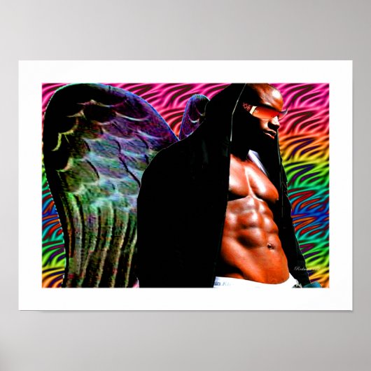 Poster Ange Noir Africain (Devant)