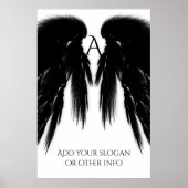 Poster ANGE NOIR AILES Monogramme (Devant)