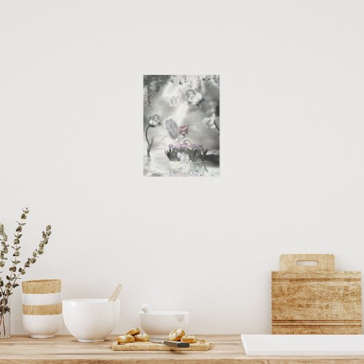 Poster Ange pedistal (Cuisine)