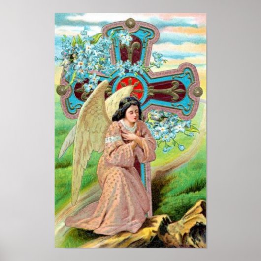 Poster Ange priant (Devant)