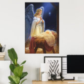 Poster Ange priant (Bureau à domicile)