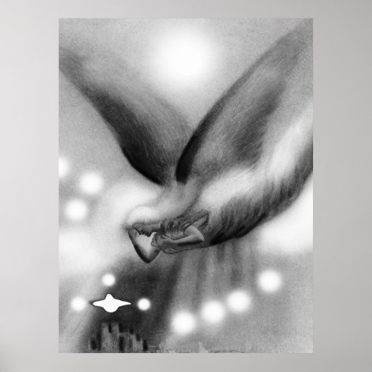 Poster Angel à l'art de nuit (Devant)