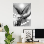Poster Angel à l'art de nuit (Bureau à domicile)