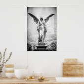 Poster Angel avec ailes étirées sculpté (Cuisine)