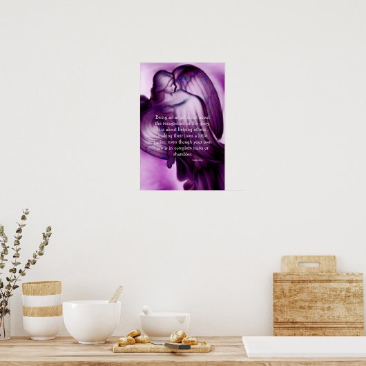 Poster Angel avec dire (Cuisine)