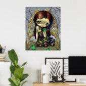 Poster Angel avec Emeralds ART IMPRIMER gros oeil ange (Bureau à domicile)
