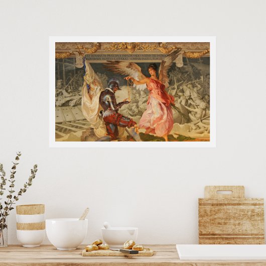 Poster Angel avec Rosaire (Cuisine)