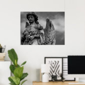 Poster Angel avec Roses (Bureau à domicile)