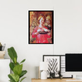 POSTER ANGEL AVEC ROSES (Bureau à domicile)