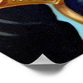 Poster Angel avec une Psalterie ART IMPRIMER fée gothique (Coin)