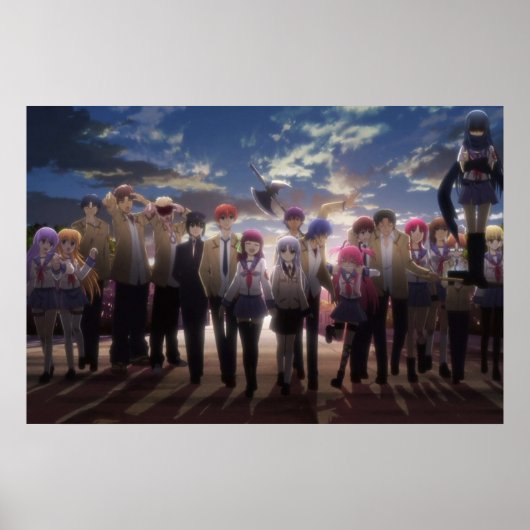 Poster Angel Beats Caractères Angel Beats (Devant)