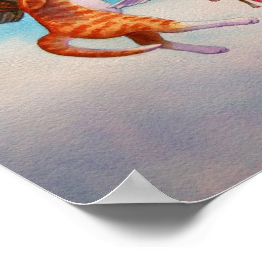 Poster Angel Chat et jeu de souris (Coin)