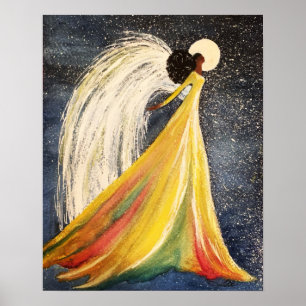 Poster Angel clair de lune