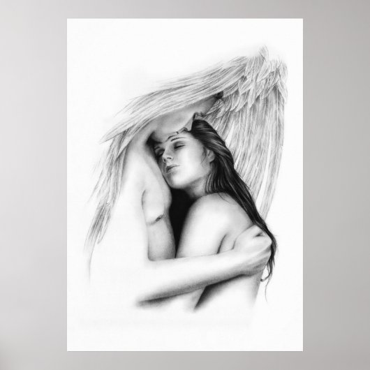 Poster Angel Couple Soulmate Amour (Devant)