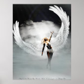 Poster Angel Dans Les Nuages Par Michelle Wilder (Devant)