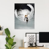 Poster Angel Dans Les Nuages Par Michelle Wilder (Bureau à domicile)