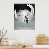 Poster Angel Dans Les Nuages Par Michelle Wilder (Cuisine)