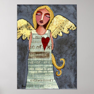 Poster Angel de Courage-print