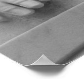 Poster "Angel de deuil" en noir et blanc (Coin)