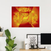 Poster Angel de feu 2 Art Fractal fin (Bureau à domicile)