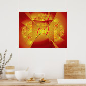 Poster Angel de feu 2 Art Fractal fin (Cuisine)