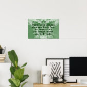 Poster Angel de fitness vert ! (Bureau à domicile)