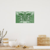 Poster Angel de fitness vert ! (Cuisine)