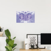Poster Angel de fitness violet ! (Bureau à domicile)