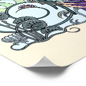 Poster Angel des nuages Pastel Art Imprimer (Coin)