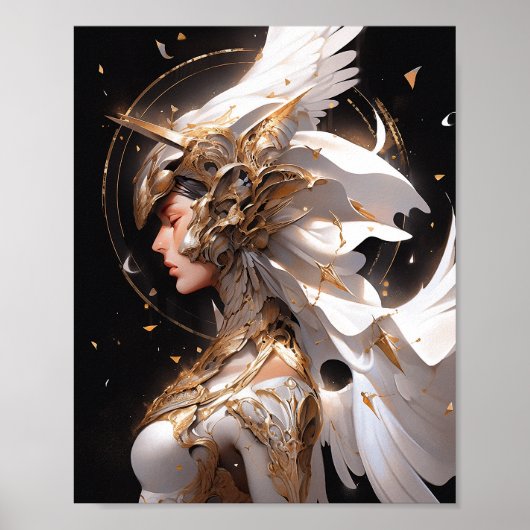 Poster Angel En Blanc Armor Imaginaire Art (Devant)