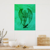 Poster Angel en style tatouage (Cuisine)