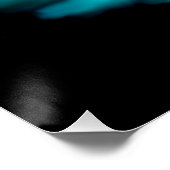 Poster Angel Eros en amour, design noir et vert (Coin)