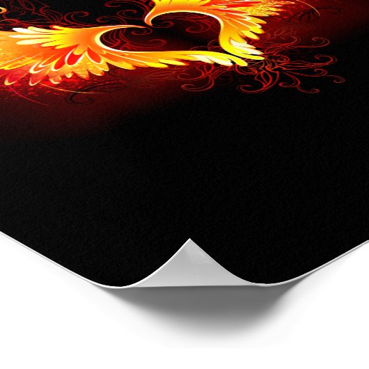 Poster Angel Fire Heart with Wings (Coin)