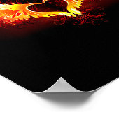 Poster Angel Fire Heart with Wings (Coin)