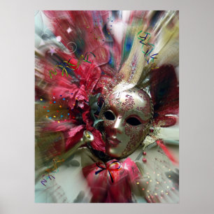 Poster Angel Imaginaire rouge