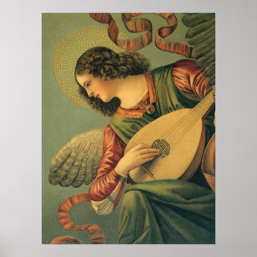 Poster Angel Musician, Melozzo da Forli, Art Renaissance (Devant)