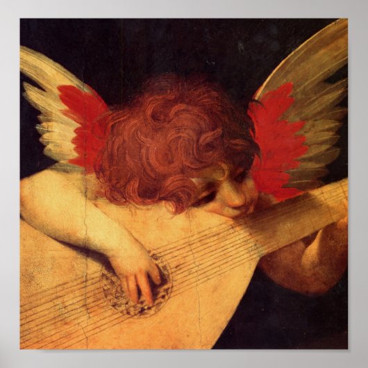 Poster Angel Musicien, Rosso Fiorentino Christian (Devant)