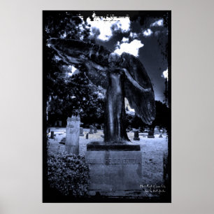 Poster Angel noir de Iowa City Imprimer