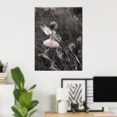 Poster 'Angel prêt pour le vol' (Bureau à domicile)